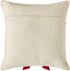 Cream Bow Red - Christmas Pillow Cover Hand Felted Wool - 20" / 14" Arcadia Home - ARCADIA HOME